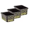 Teacher Created Resources Storage Bin, Plastic, Black/Multi, 3 PK TCR20889 - alternate 1